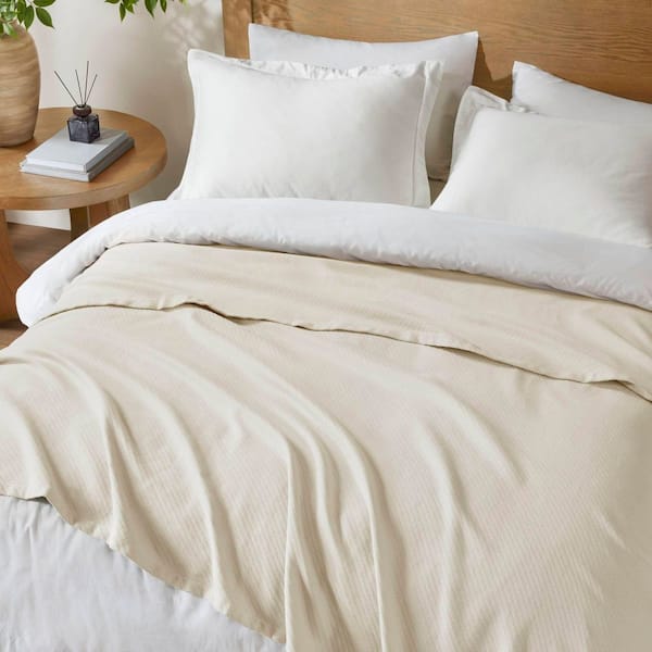 Ivory Liquid Cotton King Blanket