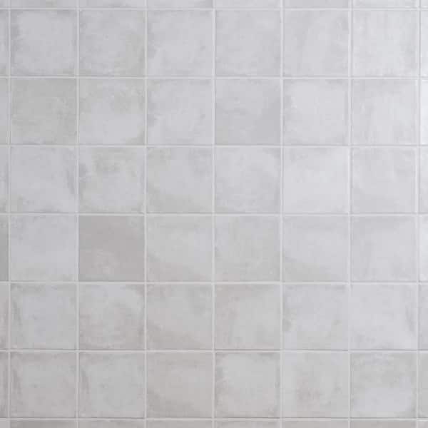 Paula Purroy Catalan Cotton White 5.11 in. x 5.11 in. Matte Ceramic Wall Tile (6.02 sq. ft./Case)