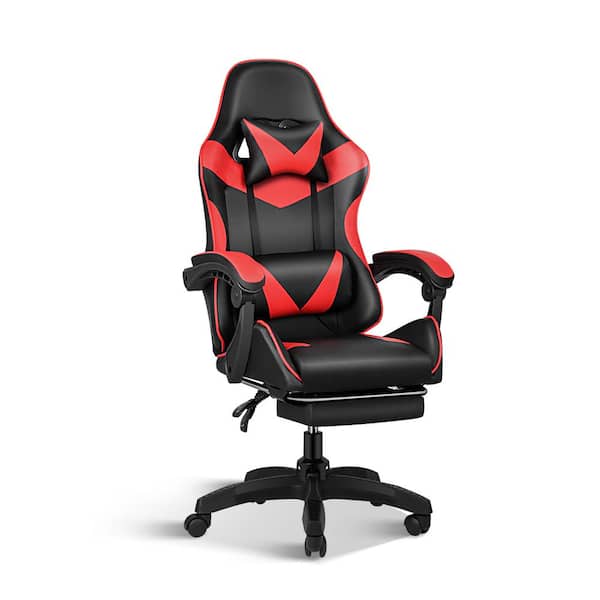 Unbranded Yssoa Red Gaming Office High Back Computer Ergonomic Adjustable Swivel Chair