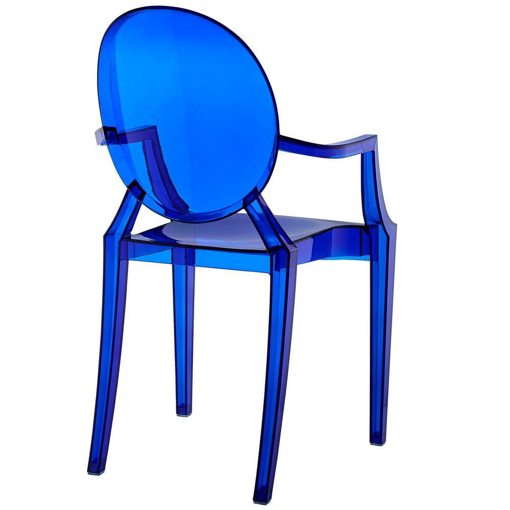Aqua Breeze Transparent Plastic Arm Chair