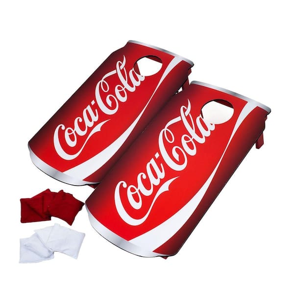 Trademark Games Coca-Cola Wood Cornhole Toss Game Set