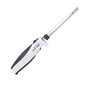 7. 5 in. Stainless Steel Electric Carving Knife in White