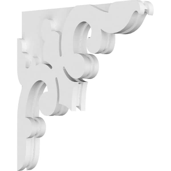 Ekena Millwork 1-7/8 in. x 16 in. x 16 in. PVC Milton Corbel