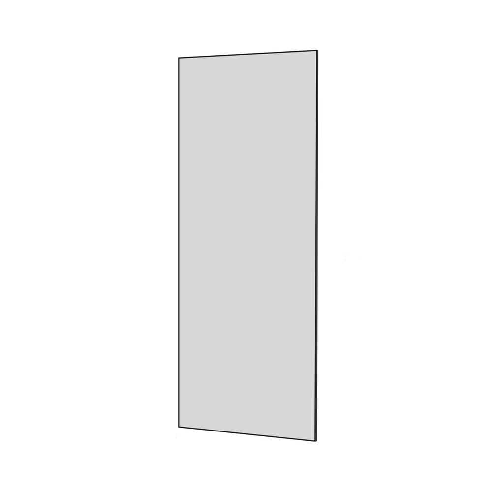 Black 32 in. W x 71 in. H Modern Rectangle Aluminium Framed Mirror Wall Mir