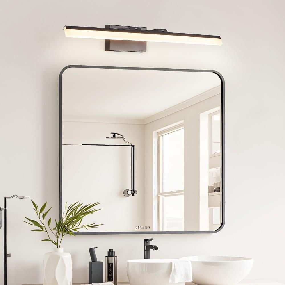 32 in. 1-Light Black LED Vanity Light price history on PriceWatchPro