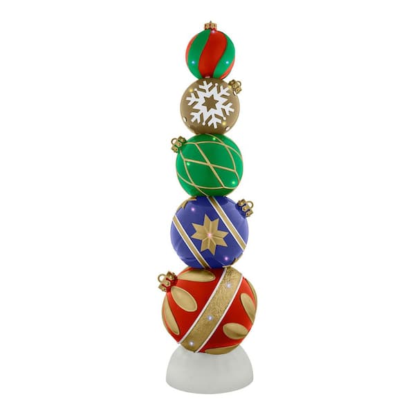 7.5 ft. LED Ornament Stack