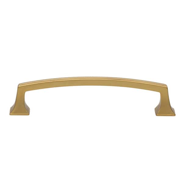 GlideRite 5 in. Brass Gold Deco Base Cabinet Drawer Pulls (10-Pack)