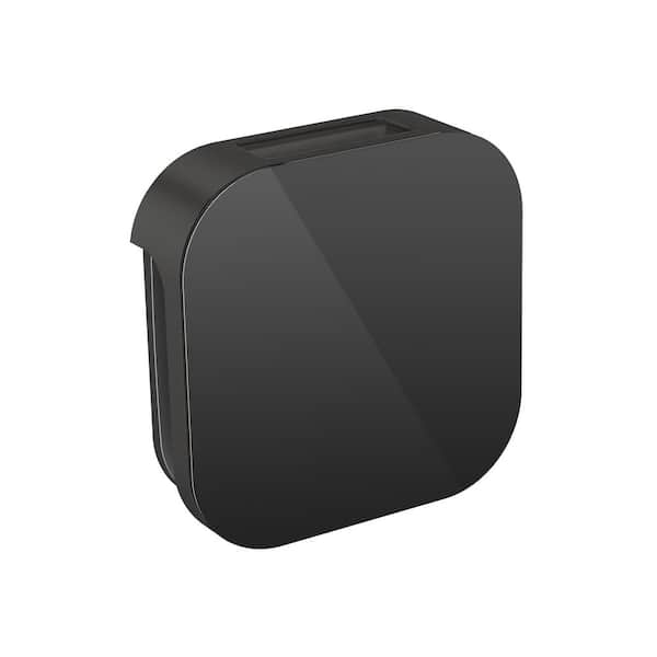 Mr.Steam Aroma Glass 3 in. W . Steam Head with AromaTherapy Reservoir in Black Matte Black