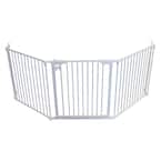 XpandaGate 29.5 in. H x 100 in. W x 2 in. D Expandable Child Safety Gate, White
