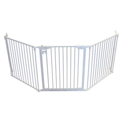 XpandaGate 29.5 in. H x 100 in. W x 2 in. D Expandable Child Safety Gate, White