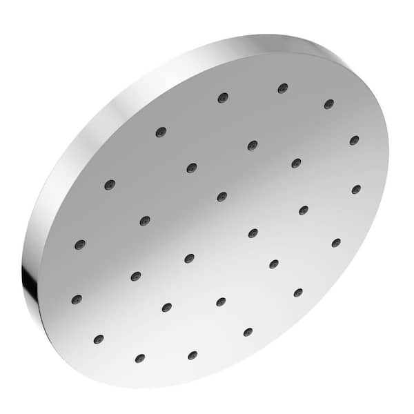 Delta 1-Spray Patterns 1.75 GPM 12 in. Wall Mount Fixed Shower Head with H2Okinetic in Lumicoat Chrome