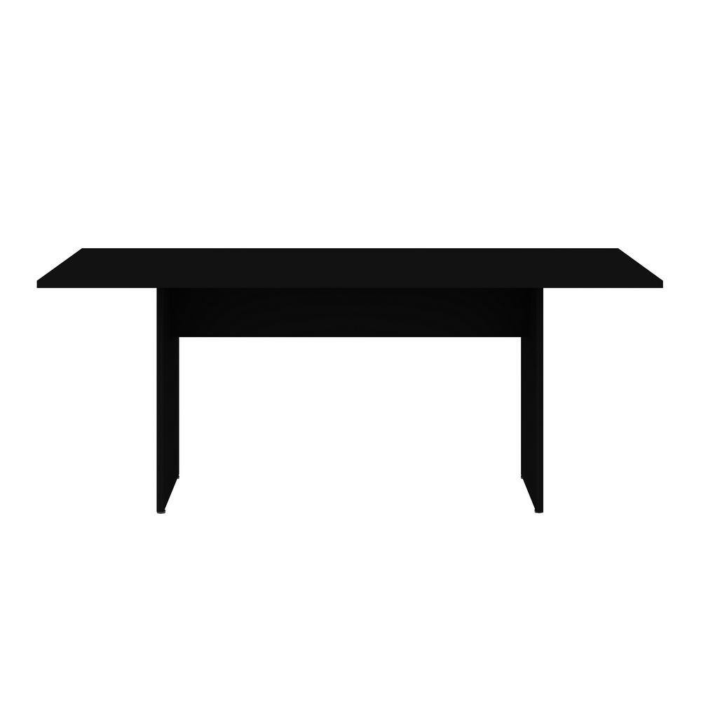 67.91" Black Reclaimed Wood Rectangular Dining Table