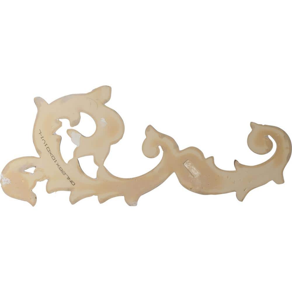 Primed White Polyurethane Wings Center Onlay 10.625"