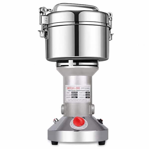 550g Stainless Steel Electric Herb Grinder High Speed Flour Mill Machine for Dry Food and Spice Grinding
