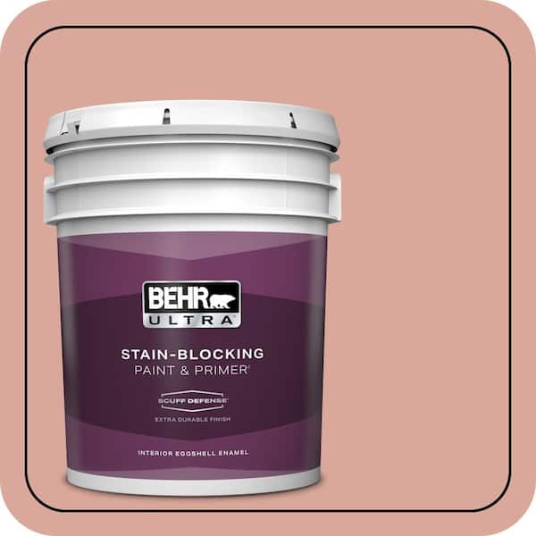 BEHR ULTRA 5 gal. #PMD-70 Cottage Rose Extra Durable Eggshell Enamel Interior Paint & Primer