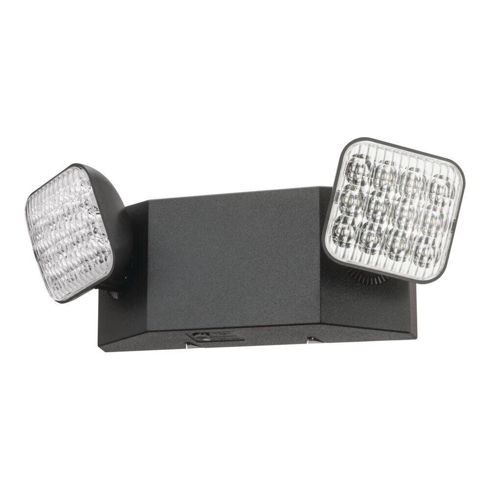 Contractor Select EU2C 120-277-Volt Integrated LED Black Emergency Light Fixture with Battery price history on PriceWatchPro