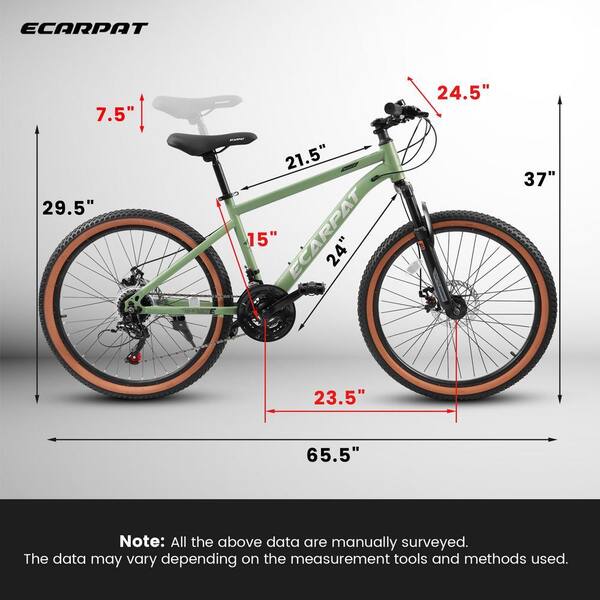 Zeus & Ruta 24 in. Mountain Bike with 21-Speed and Carbon Steel