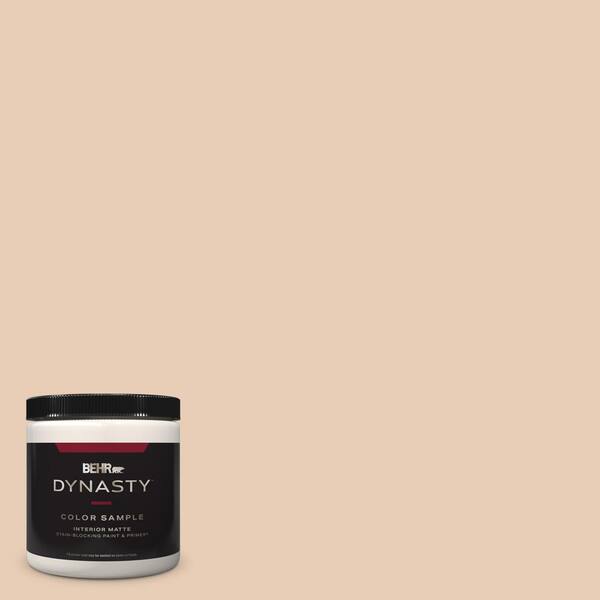 BEHR DYNASTY 8 oz. #PPU3-06 Venetian Mask Matte Stain-Blocking Interior/Exterior Paint & Primer Sample