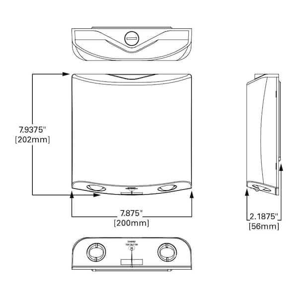 SELW Wet Location Integrated LED Bronze Emergency Light with 25 ft. of Egress