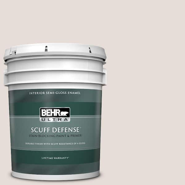 BEHR ULTRA 5 gal. #PR-W11 Patience Extra Durable Semi-Gloss Enamel Interior Paint & Primer