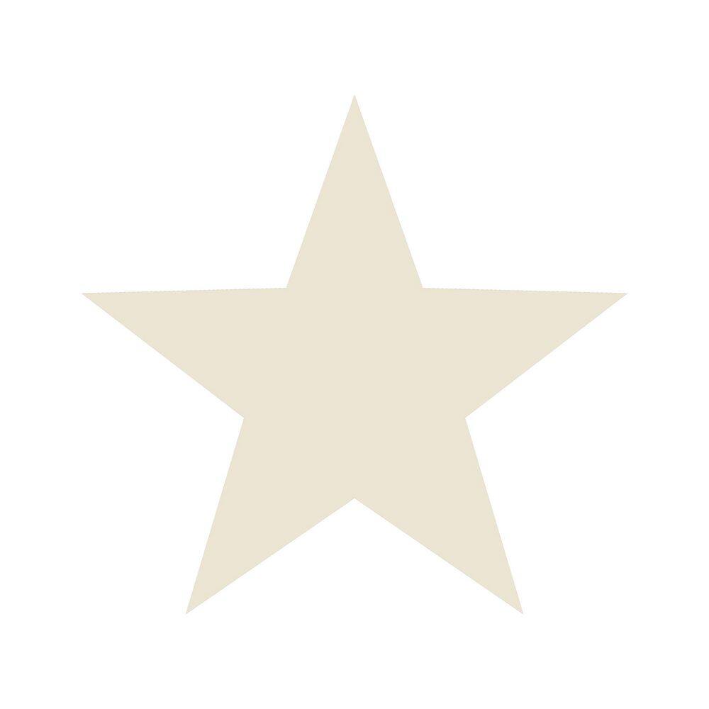 Style Sisters Classic Beige Single Star Design Matte Finish Eco-FSC Certifi