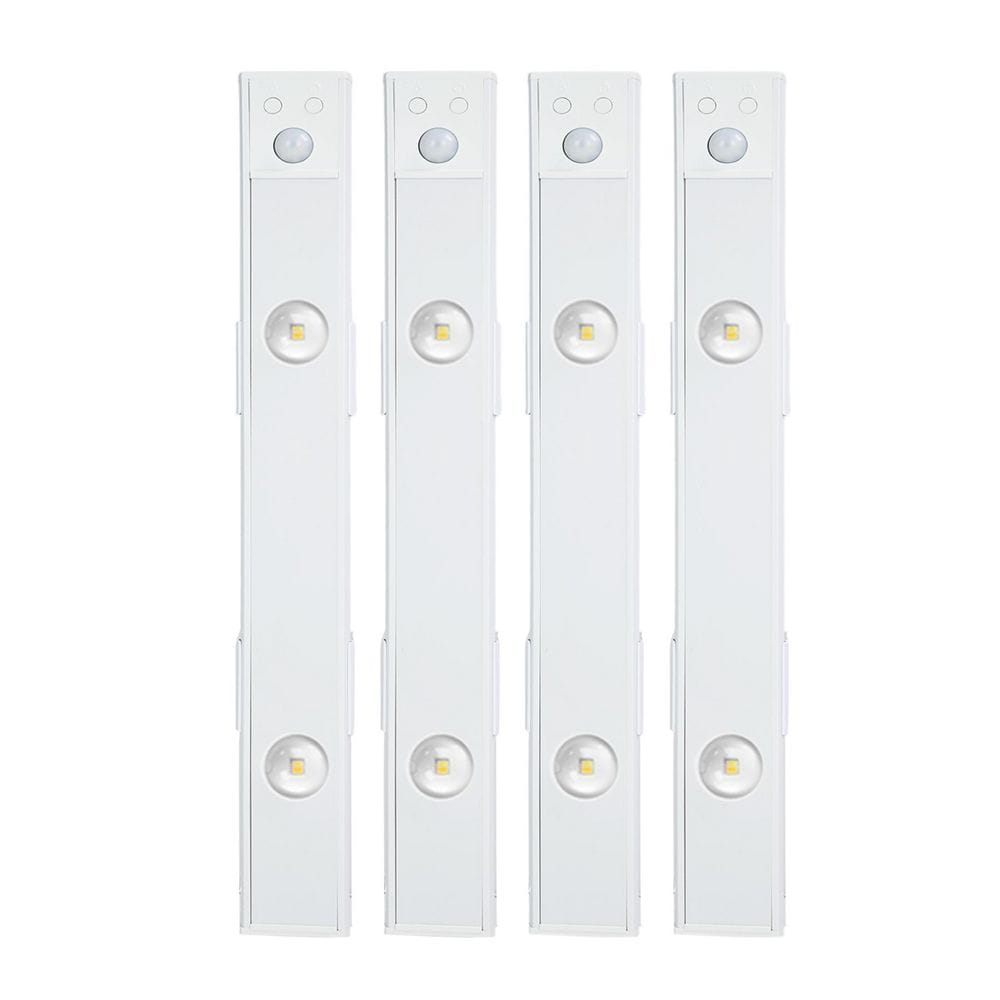 12in Under-Cabinet LED Light Rechargeable Plug-in Motion Sensor Light 3CCT Ideal for Closet Staircases-4PACK price history on PriceWatchPro