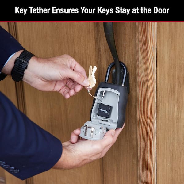 Lock Box, Resettable Combination Dials with Tether (Bundle Pack)