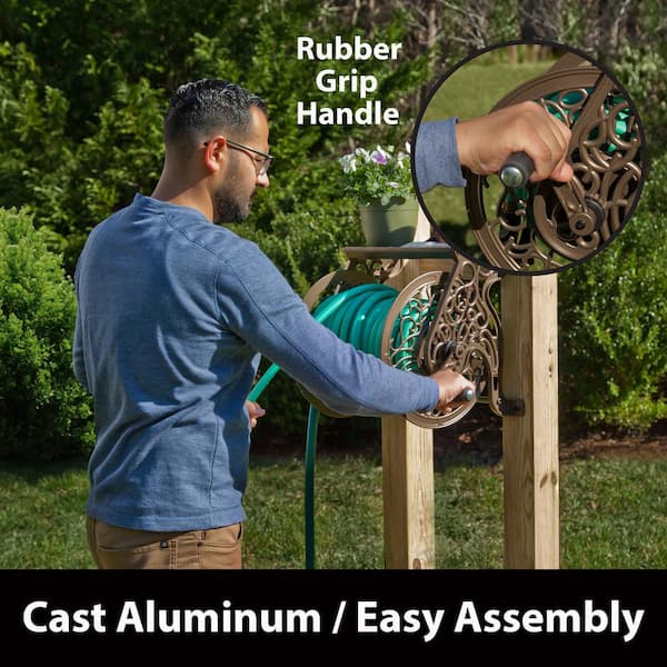 Cast Aluminum Garden Hose Rack