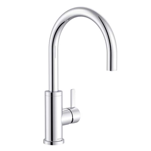 Amalfi Single Handle Deck Mount Standard Kitchen Faucet in Chrome