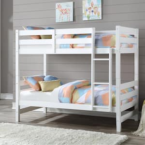 Ronnie White Finish Twin/Twin Bunk Bed