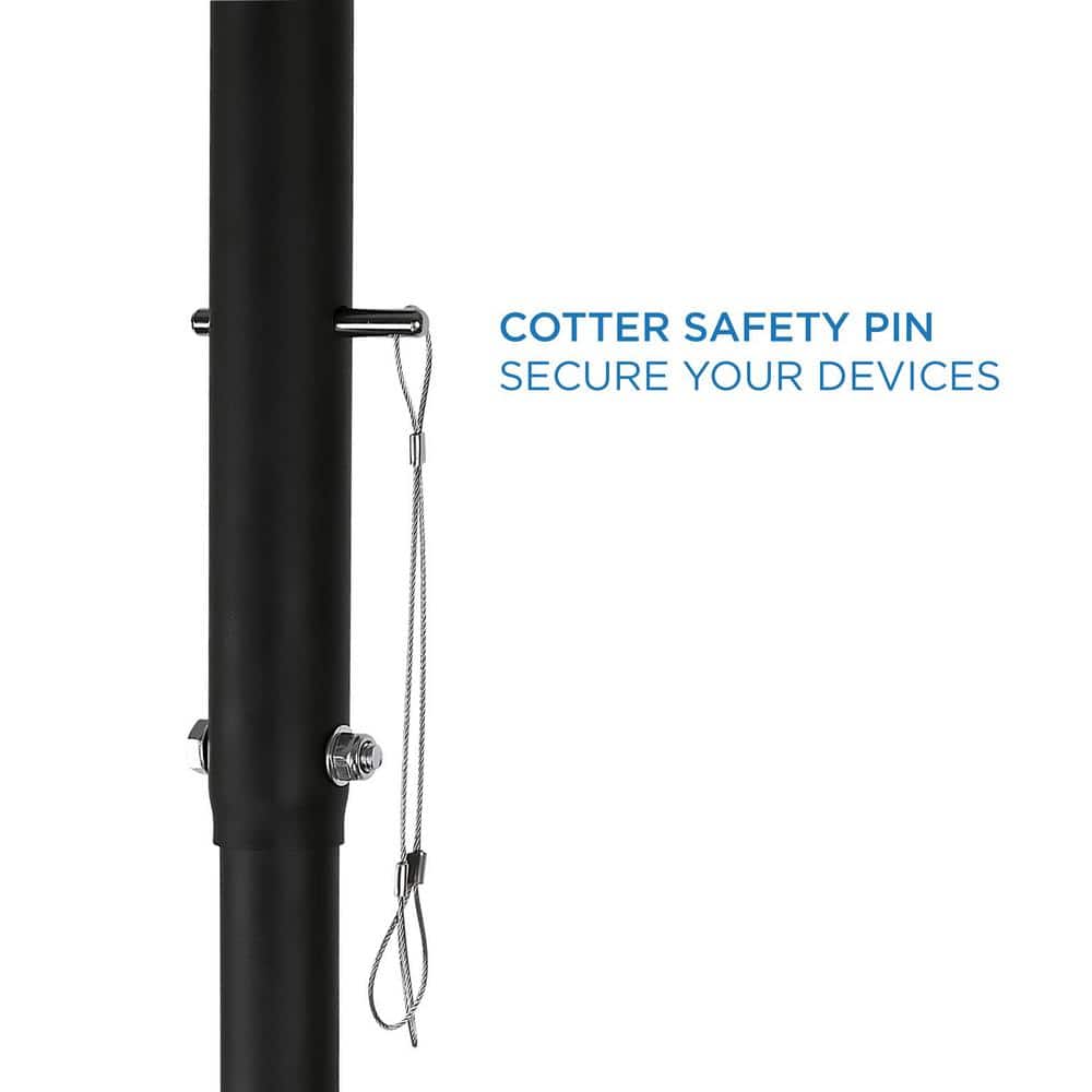 Mount-It Black Full Motion Ceiling TV Mount for 42-90 Inch Screens