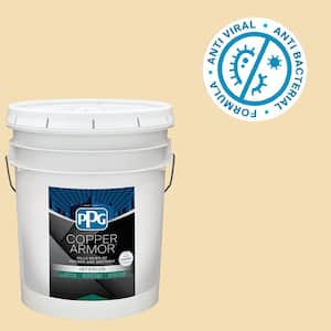 5 gal. PPG1208-3 Belgian Waffle Eggshell Antiviral and Antibacterial Interior Paint with Primer