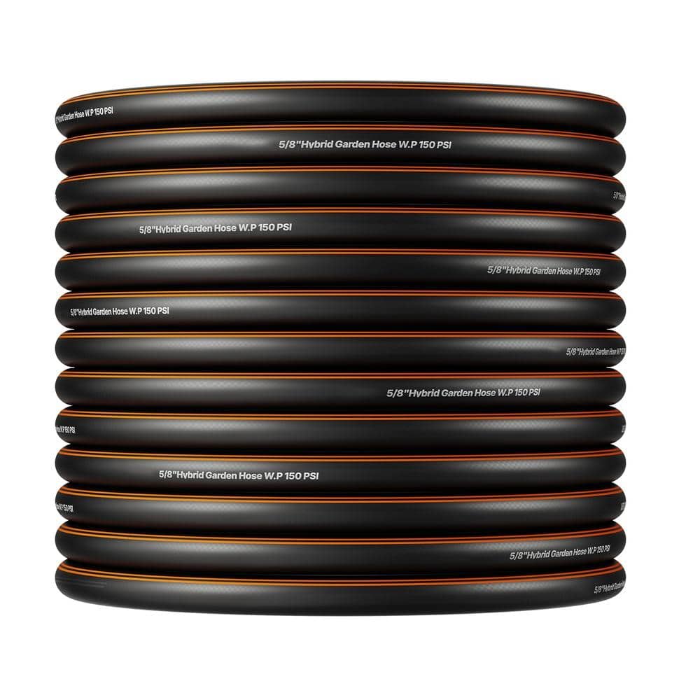 Garden Hose 100 ft 5/8 in 4-Layer Rubber 150 PSI Working 600 PSI Burst 3/4 in Fitting Long Reach Large Lawn Farm Yard price history on PriceWatchPro