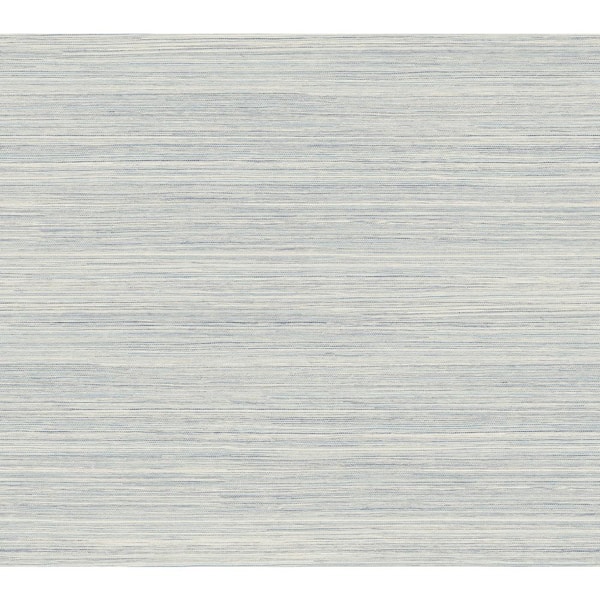 Cattail Weave Blue Peel and Stick Wallpaper Roll