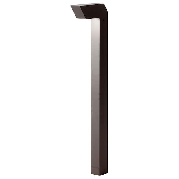 KICHLER Low Voltage Textured Architectural Bronze Hardwired Weather Resistant Right Angle Path Light with No Bulbs Included