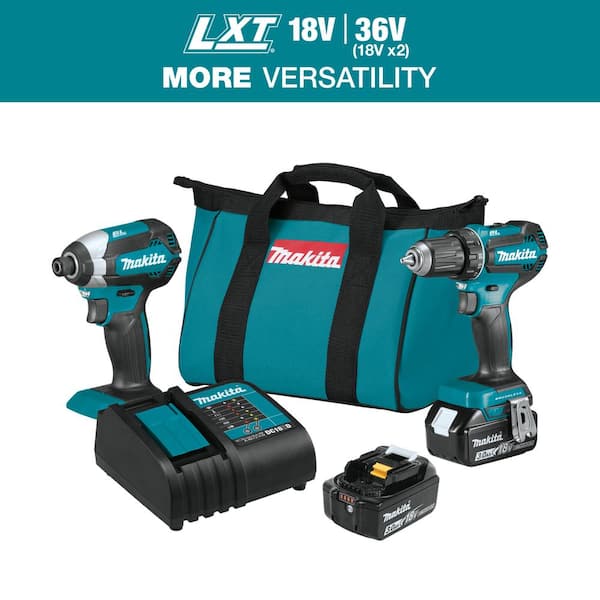 18V LXT Lithium-ion Brushless Cordless 2-Piece Combo Kit 3.0Ah Driver-Drill/ Impact Driver