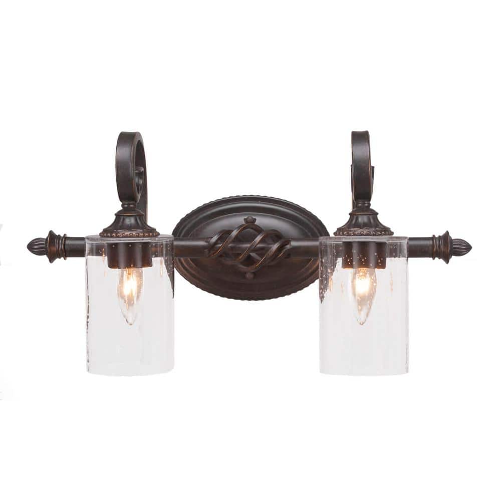 Bridgewater 20.75 in. 2-Light Dark Granite Vanity Light