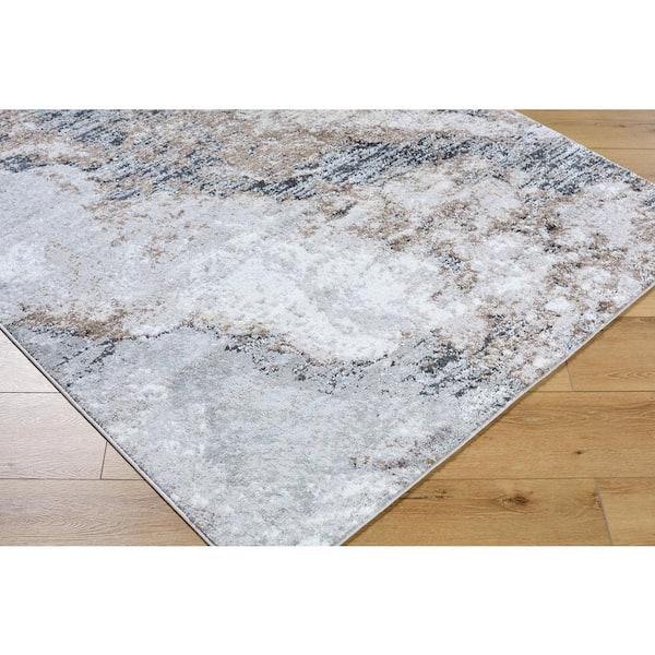 Andorra Plus Medium Grey 2 ft. x 3 ft. Modern Indoor Area Rug