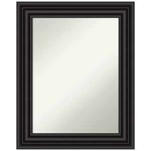Colonial Black 24 in. H x 30 in. W Framed Non-Beveled Bathroom Vanity Mirror in Black