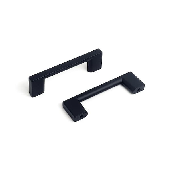 Mod Collection Pull - 3 in. Center to Center Matte Black Bar Cabinet Pull (10-Pack)