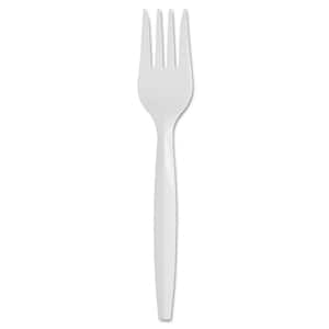 5.8 in. SmartStock Series-B White Mediumweight Disposable Polypropylene Forks Cutlery Refill (40-Pack) (24-Packs/Carton)