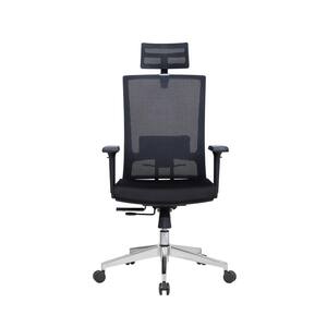 26 in. Black High Back Adjustable Height Ergonomic Office Chair with Lumbar Support