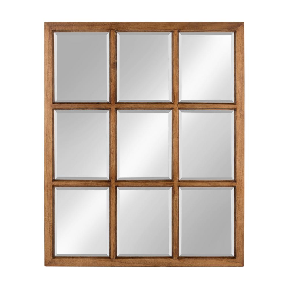 Medium Novelty Natural Casual Mirror (32 in. H x 26 in. W)